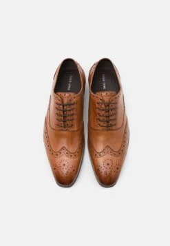 Pier One Leather - Veterschoenen - Cognac -Pier One Schoenen Winkel 15f1d142a8814a208bbc0e7f2bb30aed
