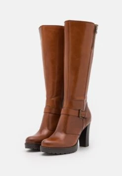 Pier One Leather- Laarzen Met Hoge Hak - Cognac -Pier One Schoenen Winkel 1e904b13bbe04b61b591958331895eb3