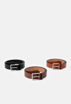 Pier One 3 Pack - Riem - Black - 802_Brown - 702_Cognac - 708