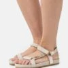Pier One Leather - Sandalen - Beige -Pier One Schoenen Winkel 760e88b5744641bfbcf56352633f0837