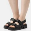 Pier One Leather- Sandalen - Black -Pier One Schoenen Winkel 78e54eccd9e44fe8b9b433cbbbee109e