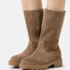 Pier One Leather Winter Boot - Laarzen - Taupe