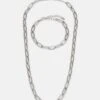 Pier One Set - Ketting - Silver-Coloured -Pier One Schoenen Winkel 9ca045e6c58a4906889aa4d1d912177a