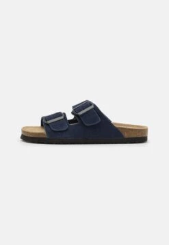 Pier One Leather Unisex - Pantoffels - Dark Blue