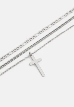 Pier One Unisex 3 Pack - Ketting - Silver-Coloured -Pier One Schoenen Winkel b1843abc9ff74b508910d3d2e2c55725