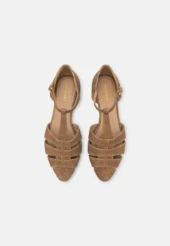 Pier One Leather- Ballerina'S Met Enkelbandjes - Beige -Pier One Schoenen Winkel b8d75a1b29464d52b1e37dfc32e0624f