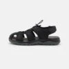 Pier One Leather - Outdoorsandalen - Black -Pier One Schoenen Winkel d8ea1f69a05246c6b6efa7fde8b22d3e