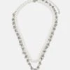 Pier One 2 Pack Unisex - Ketting - Silver