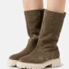 Pier One Leather Winter Boot - Laarzen - Khaki -Pier One Schoenen Winkel f1e1084164b44c56bf7ad90acb69a5a2